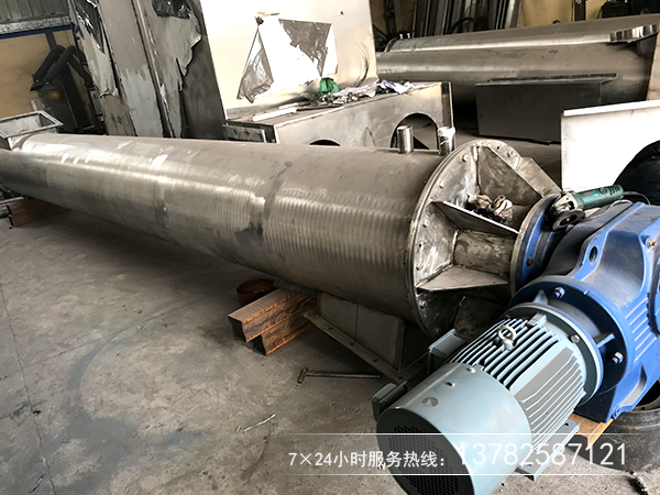 不鏽鋼材質的螺旋絞龍一般應用在耐高溫、食品級上麵